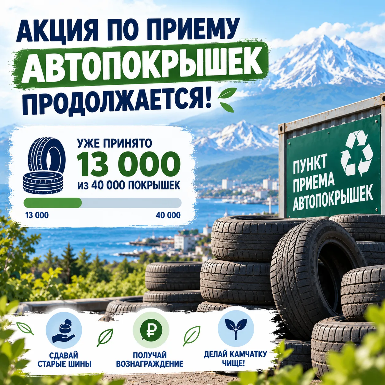 Акция по приему автопокрышек продолжается!
