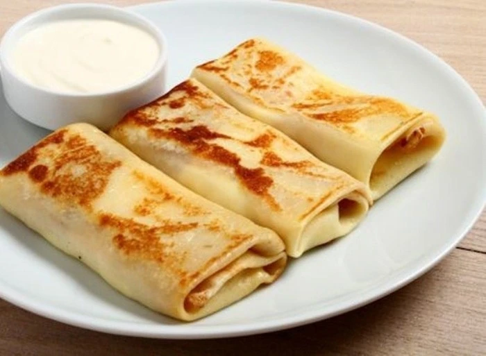 Блины с брынзой и капустой