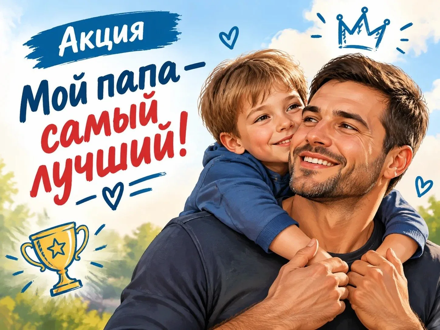 Акция «Мой папа — самый лучший!» 👨‍👧‍👦