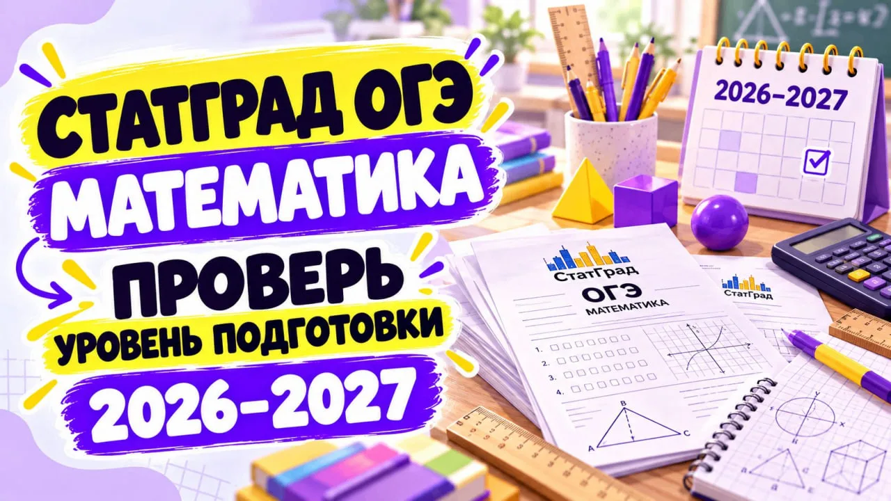 📚 СтатГрад ОГЭ по математике 2026–2027: расписание + варианты