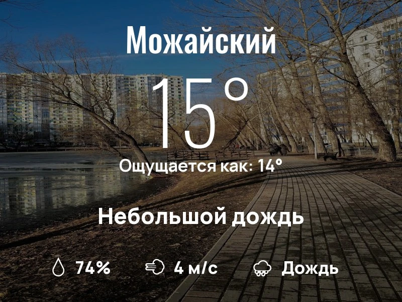 Что с погодой в Можайском?