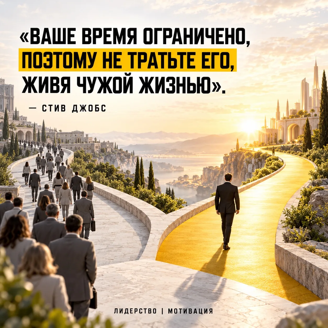 Ваша жизнь не обязана соответствовать чужим ожиданиям. Выбирайте путь, который действит...