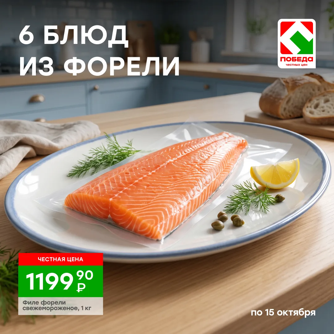 Сегодня на ужин — форель 🐟
