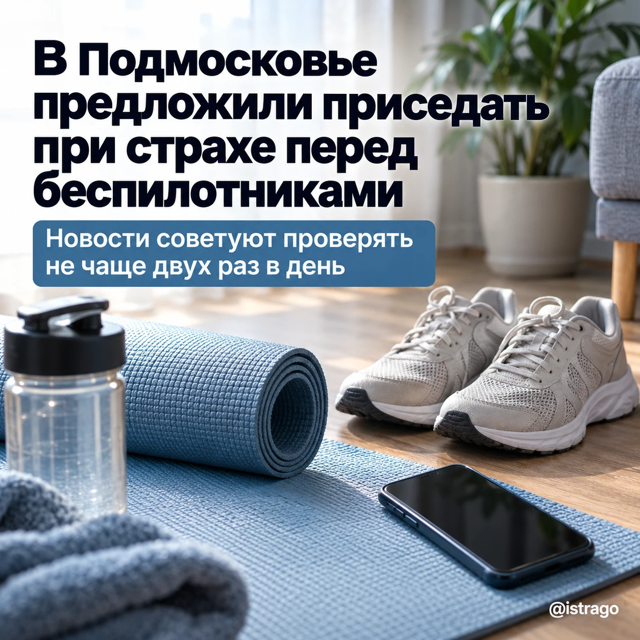 🤔 В Подмосковье предложили приседать при тревоге из-за беспилотников