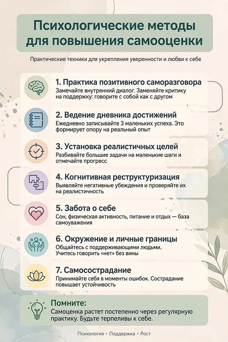 Самооценка это не то, что даётся нам при рождении. Крепкую самооценку взращивают. Форми...