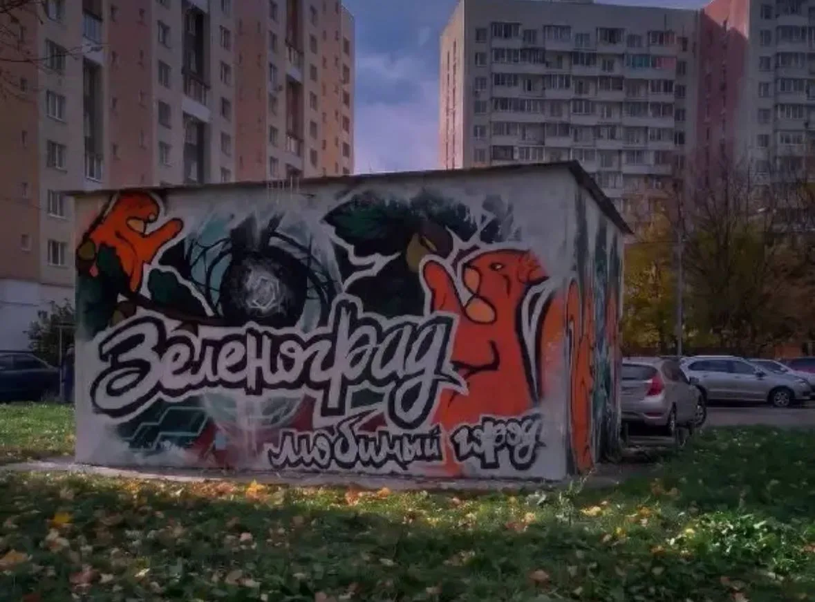 🎨 В Зеленограде украсили подстанцию граффити о городе