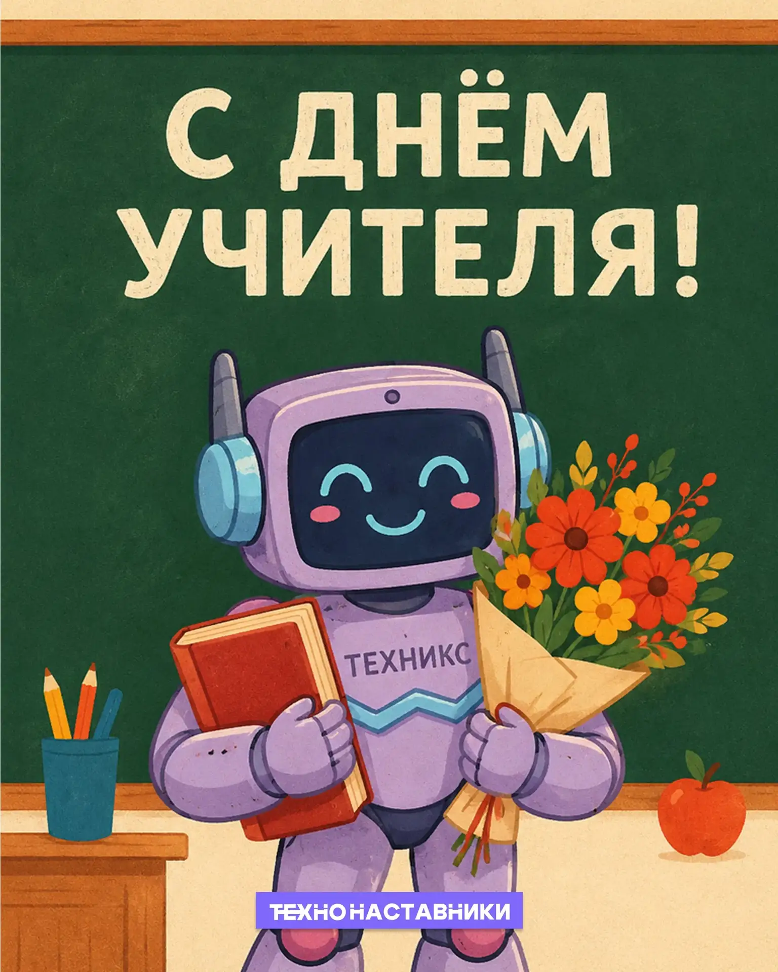 🎓 С Днём учителя, наставники проекта «ТехноНаставники» и все, кто причастен к образова...