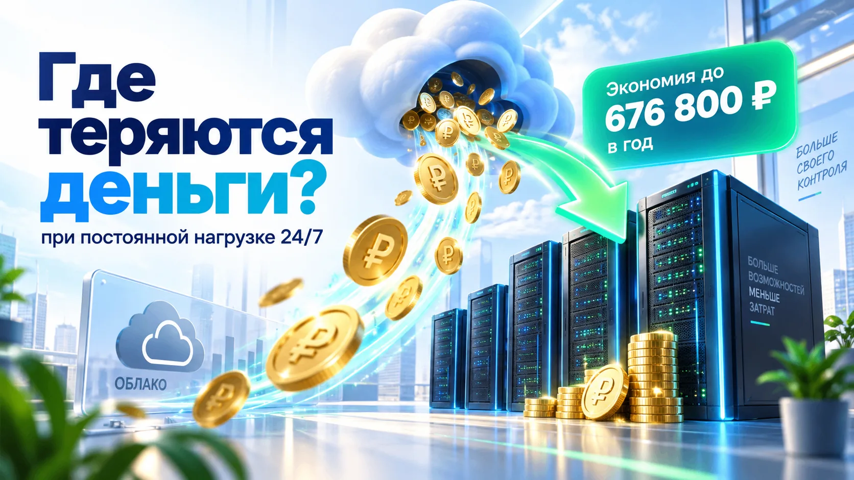 А сколько вы переплачиваете за инфраструктуру?