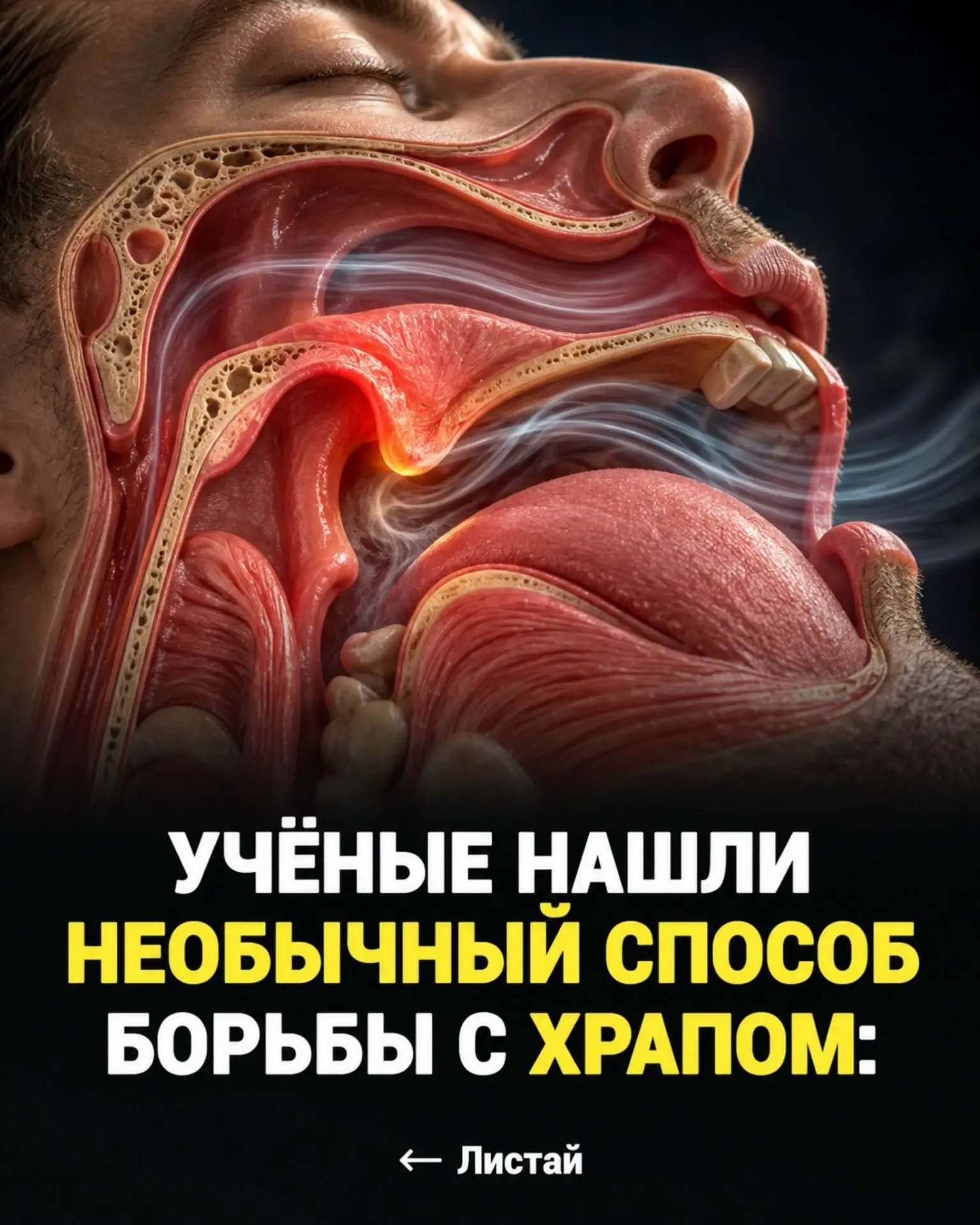 Храп — это не всегда просто неприятный звук во сне. Иногда он связан с тем, что во врем...