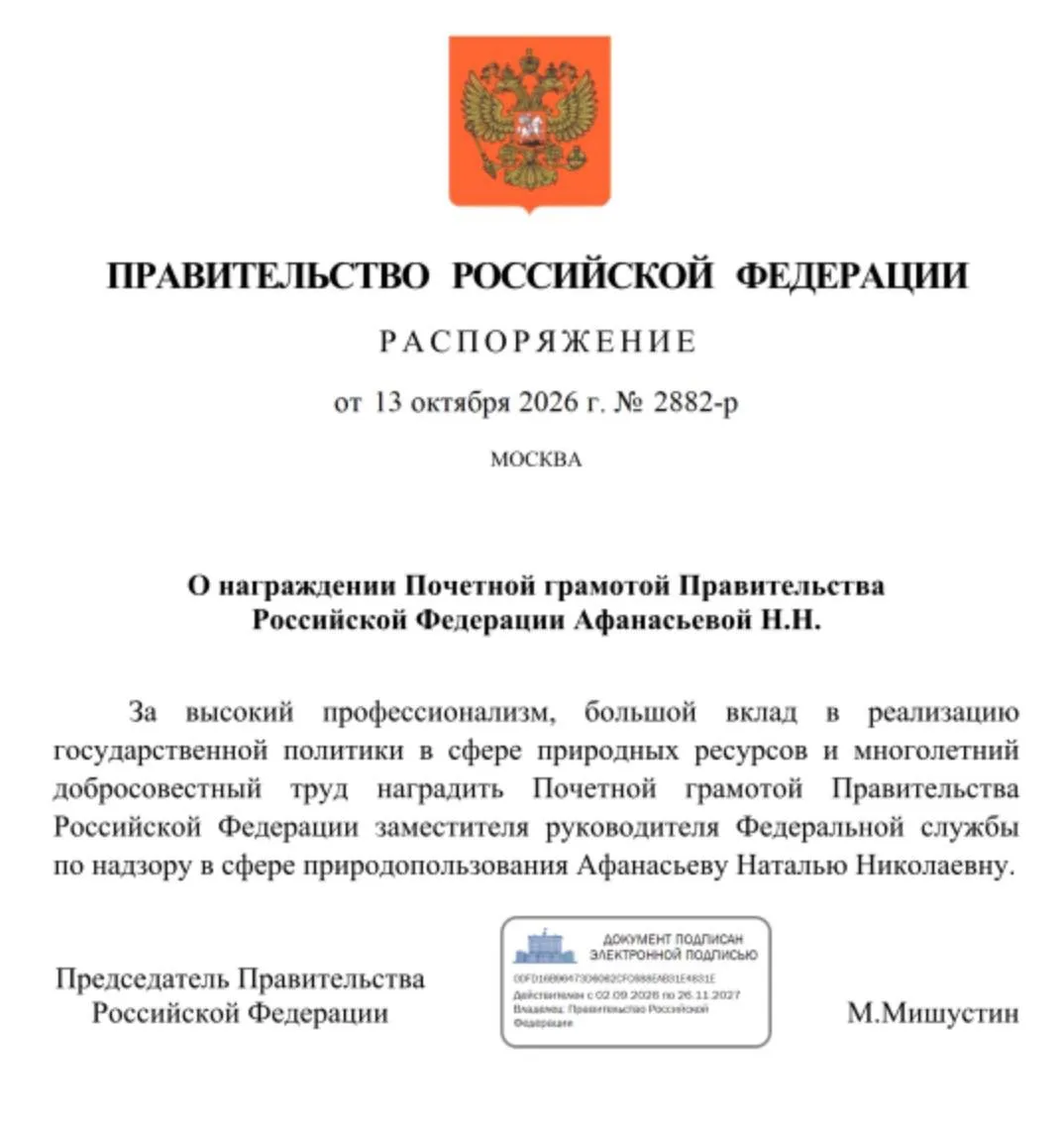 🥇 Поскольку заместитель руководителя Федеральной службы по надзору в сфере природополь...