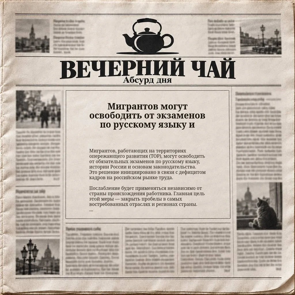 Мигрантов могут освободить от экзаменов по русскому языку и истории