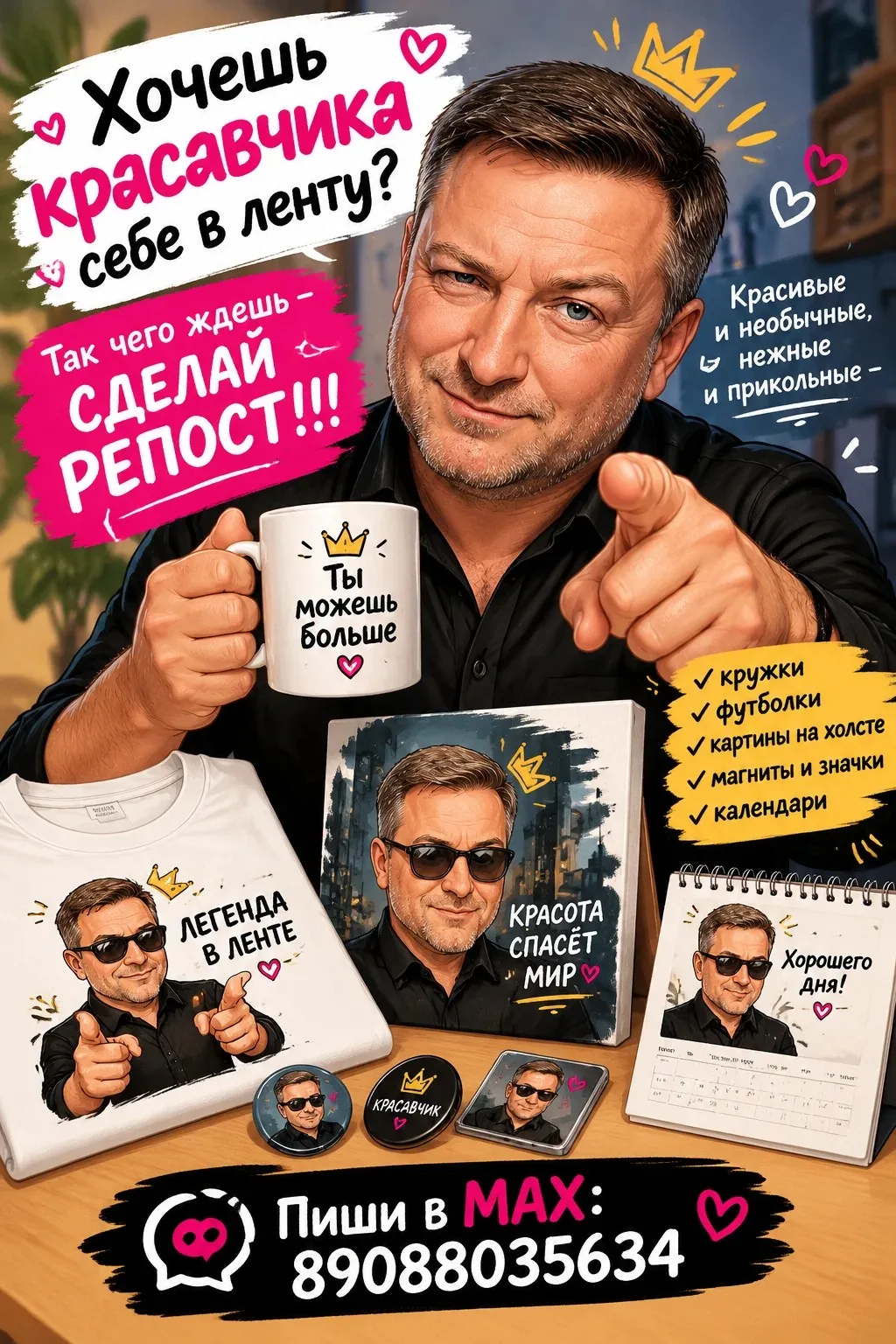 Делись с близкими! Пусть и у них будет в сообщениях - красавчик!!! 🤣🤣🤣