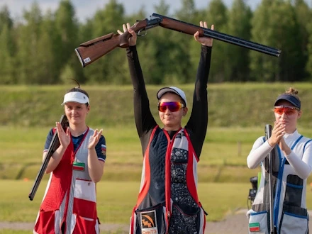 Александра Косьмина из Первоуральска выиграла золото первенства Европы по стендовой стр...