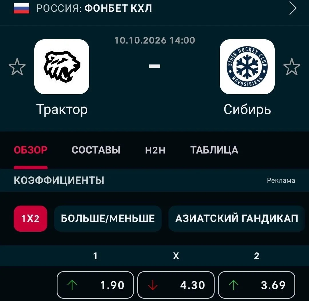 Хоккей. Россия. КХЛ.
