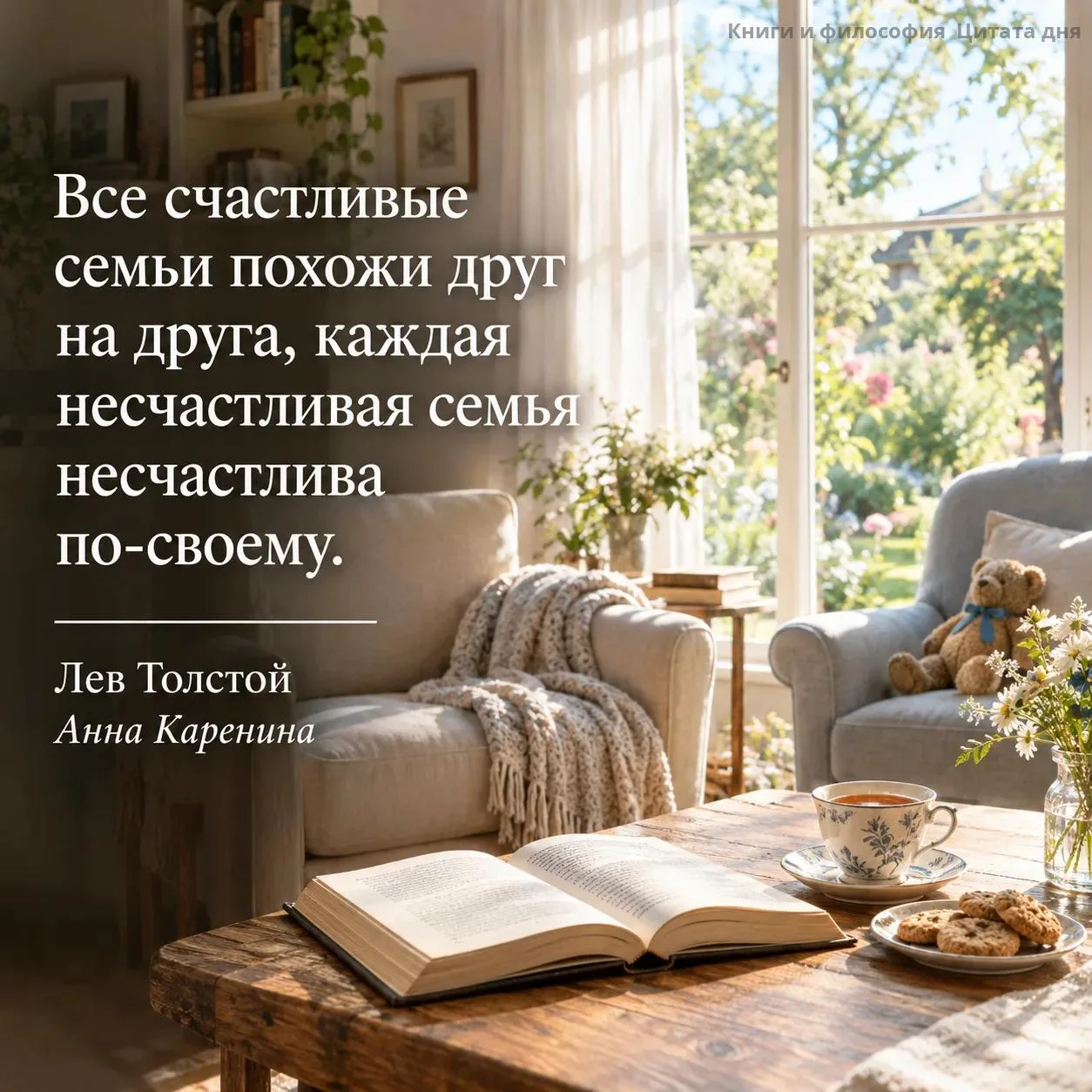 Счастливые семьи похожи, потому что счастье — это когда всё хорошо. А несчастливые — ра...