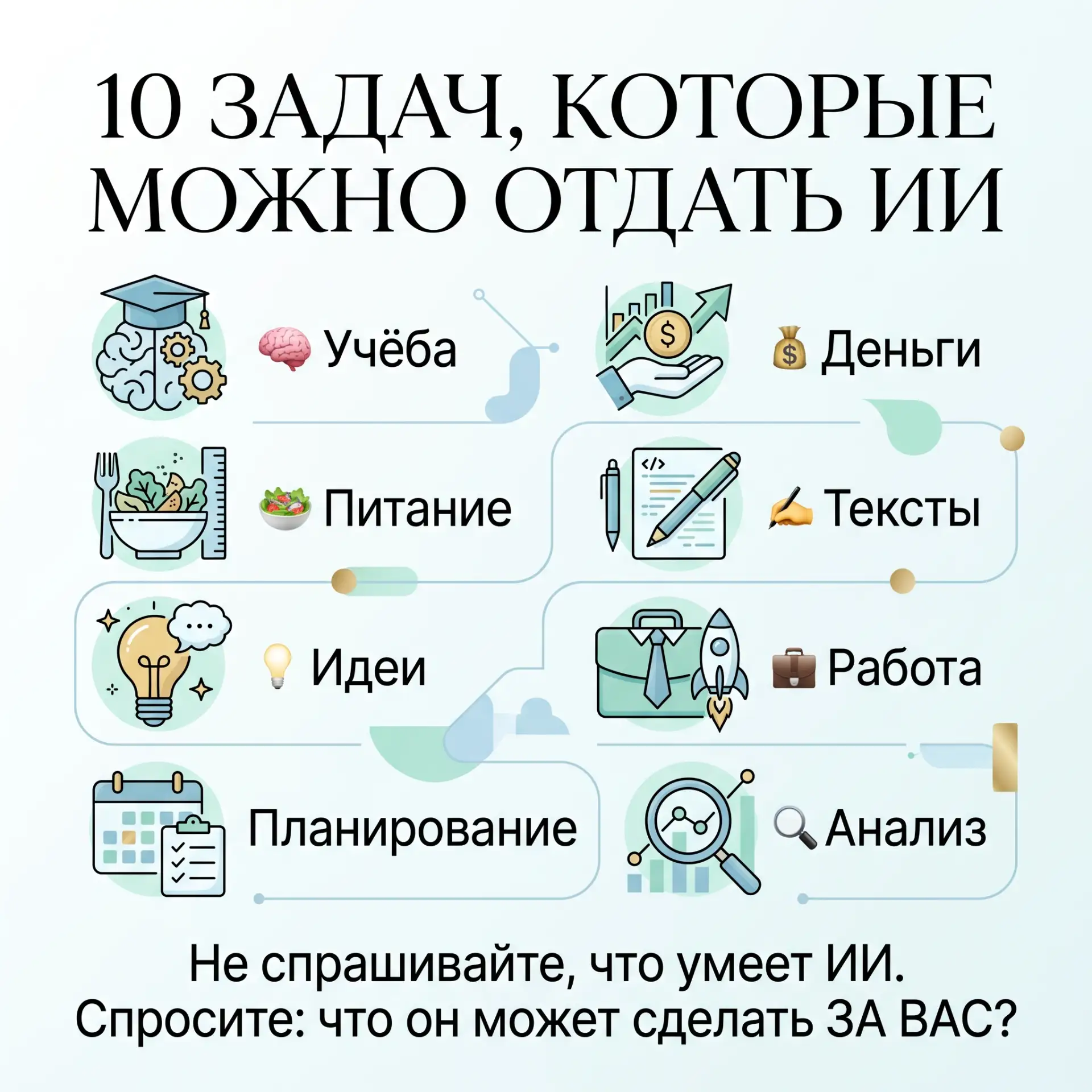 🤖 НЕ ПРОСИТЕ НЕЙРОСЕТЬ «ПОМОЧЬ». ДАЙТЕ ЕЙ РАБОТУ
