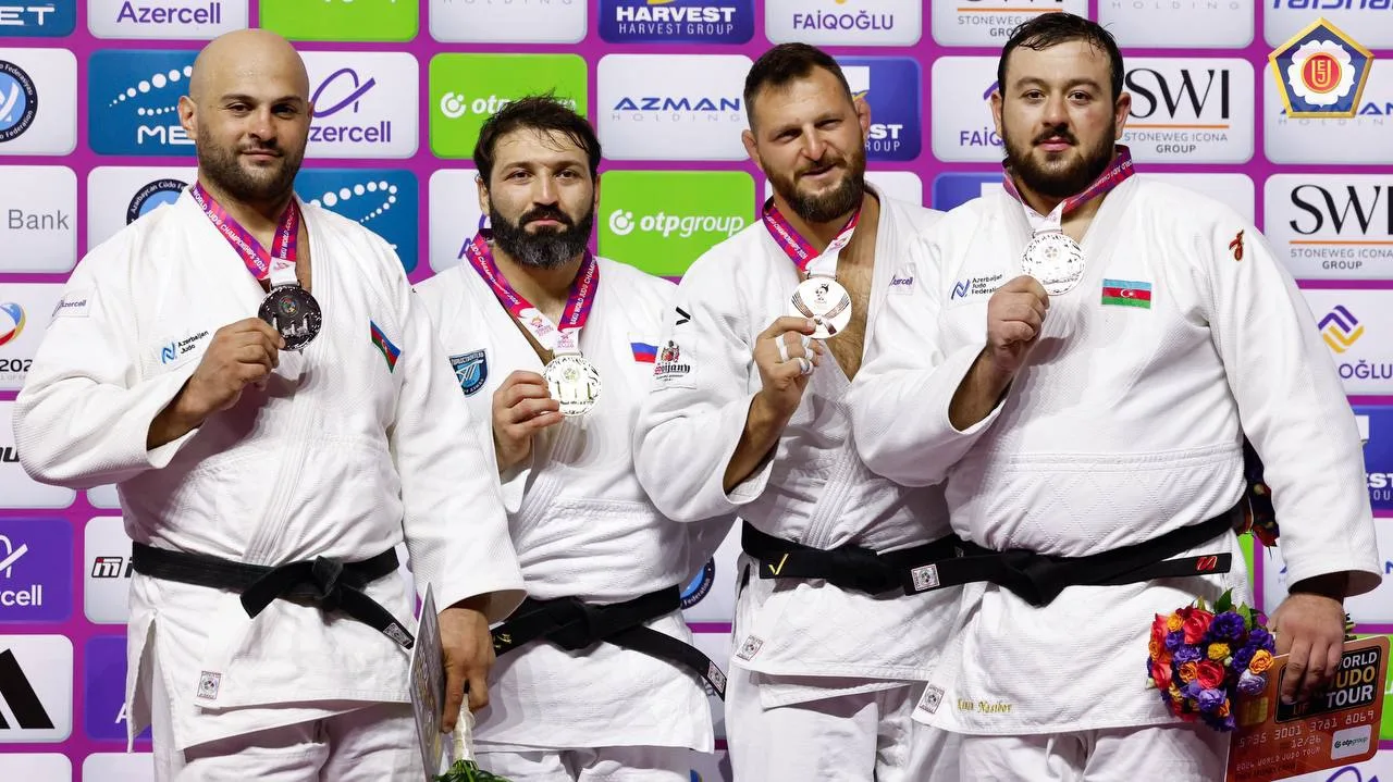 Пьедесталы Vll дня чемпионата мира в Баку