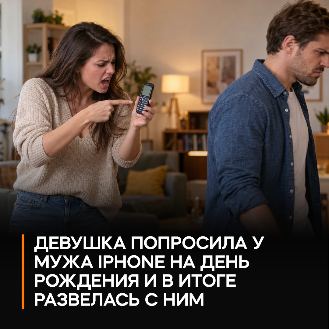 💔 Девушка развелась с мужем после ссоры из-за iPhone на день рождения
