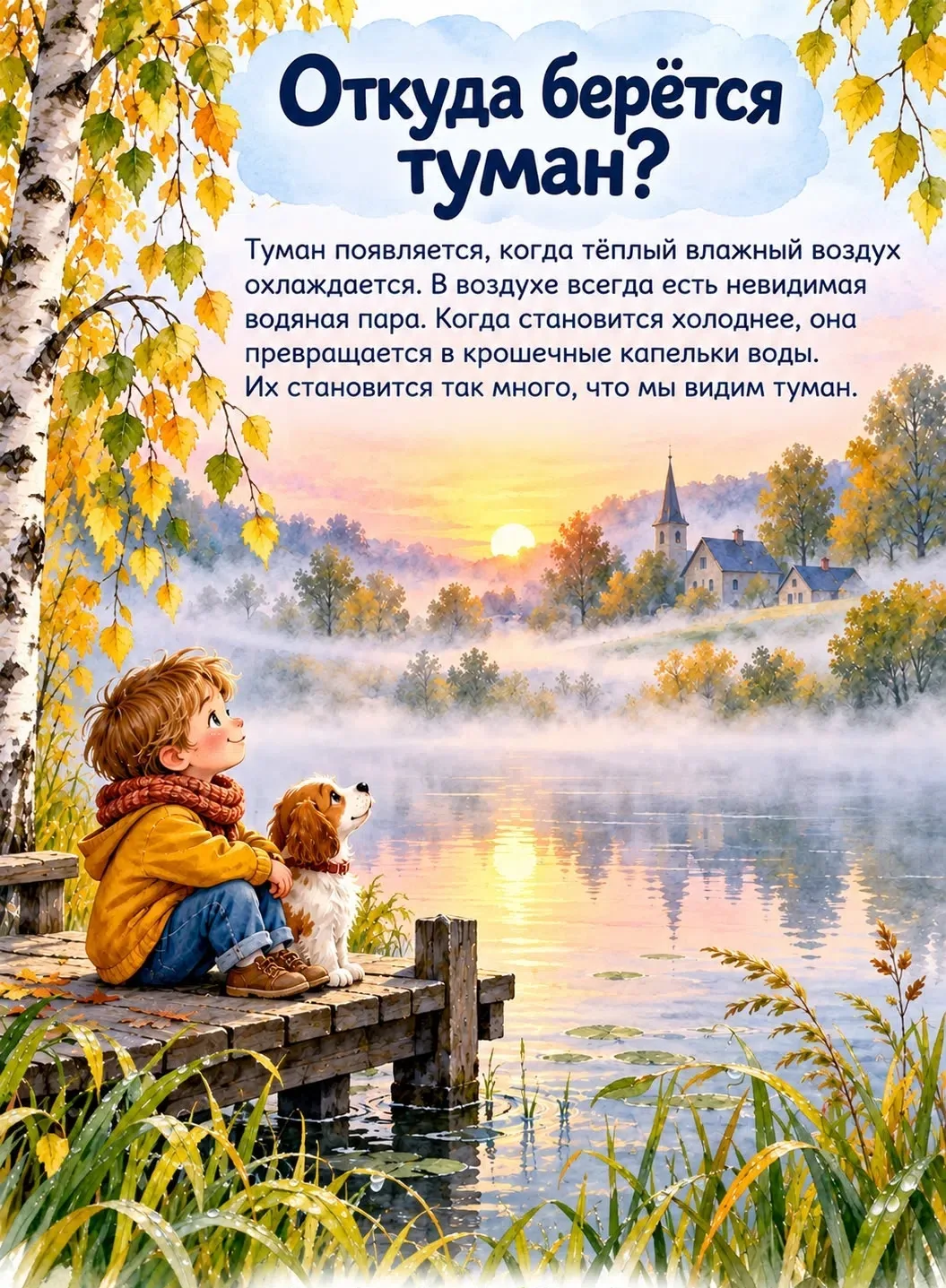 🍂 ОТКУДА БЕРЁТСЯ ТУМАН? ТАЙНЫ ПРИРОДЫ ДЛЯ МАЛЕНЬКИХ ПОЧЕМУЧЕК! 🌿