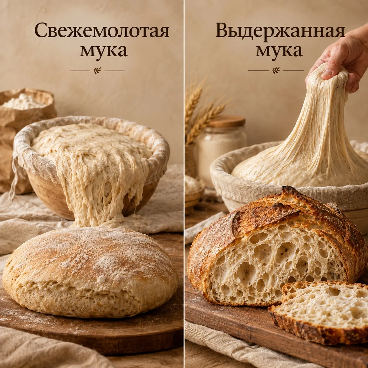 🌾 Свежемолотая мука — катастрофа для хлеба?
