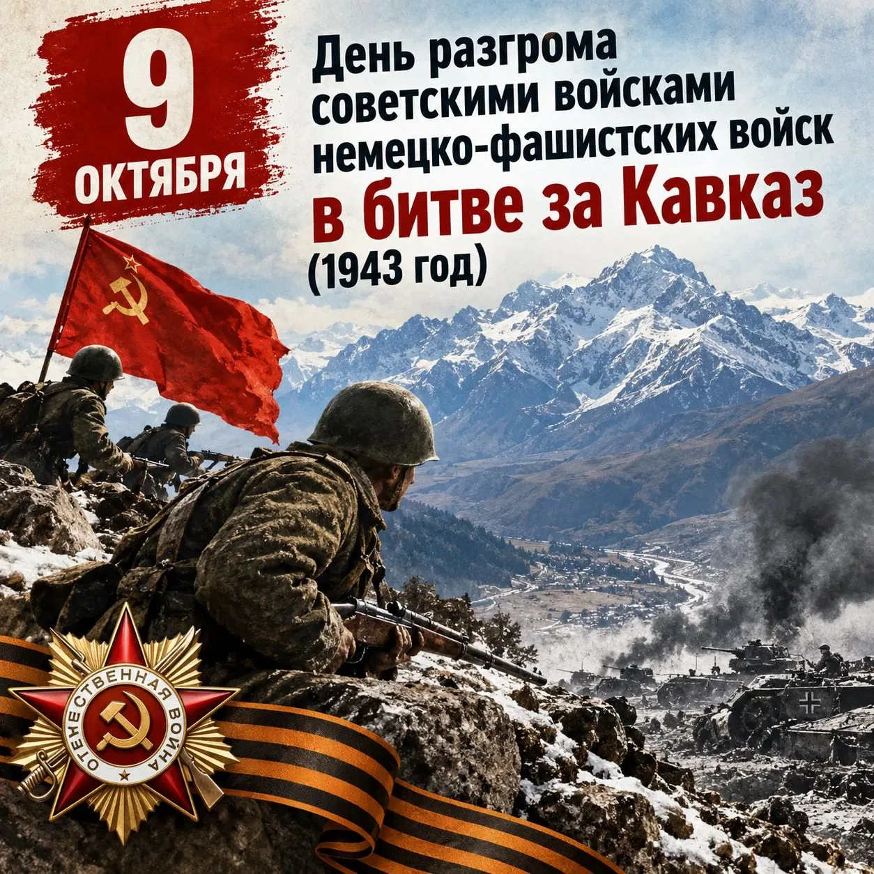 🇷🇺 9 октября — День разгрома советскими войсками немецко-фашистских войск в битве за ...