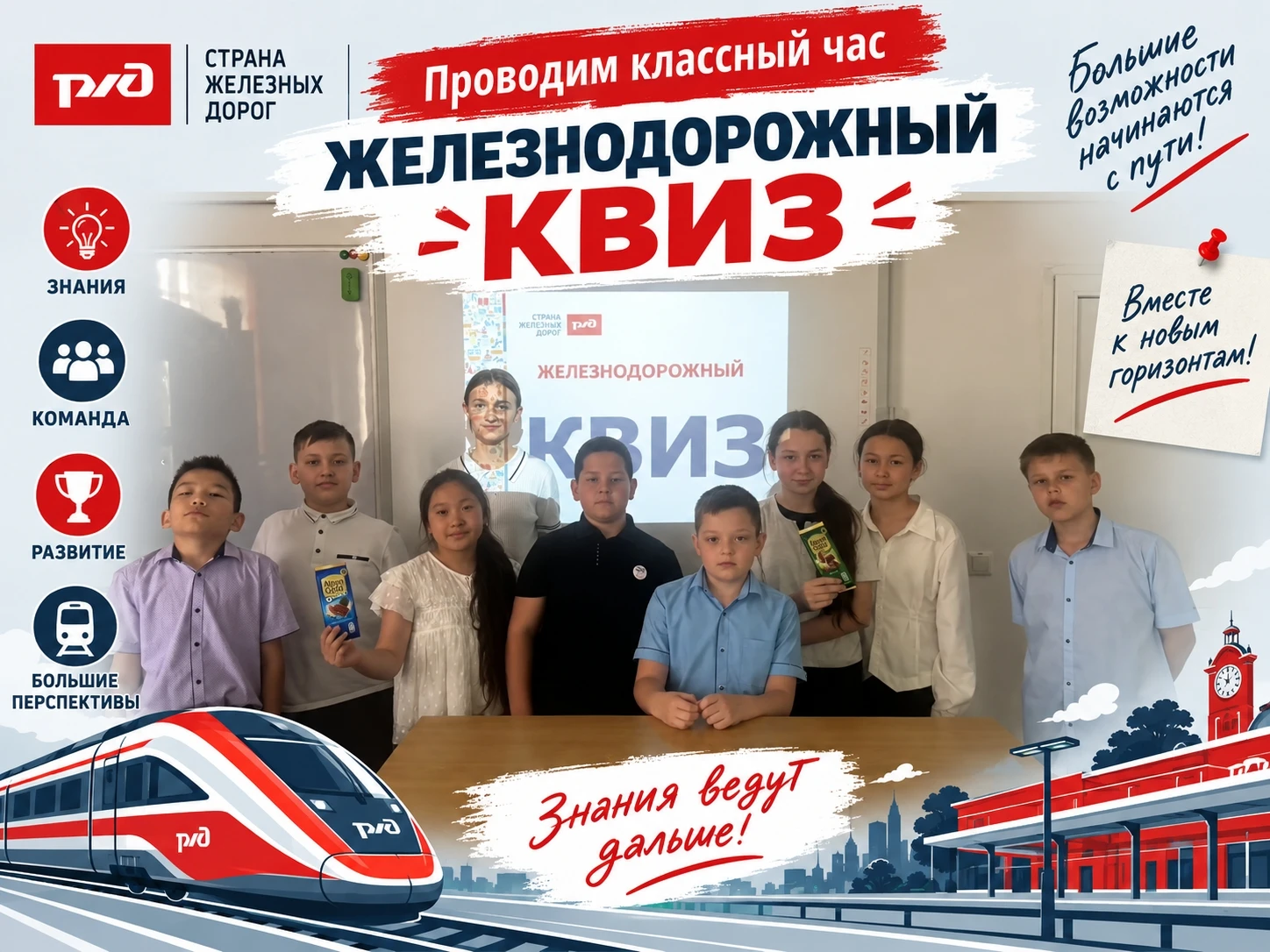 🚂 Всероссийская неделя профориентации в РЖД лицее № 2: от теории к практике!