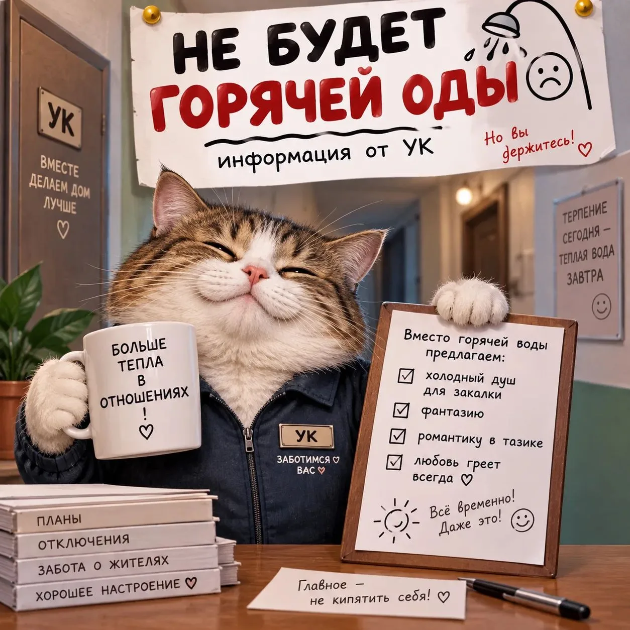 ❗️Внимание: не будет горячей воды!