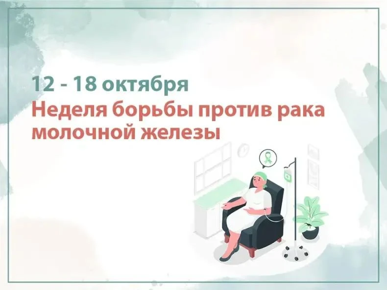 Неделя борьбы против рака молочной железы, приуроченная к Всемирному месяцу борьбы прот...