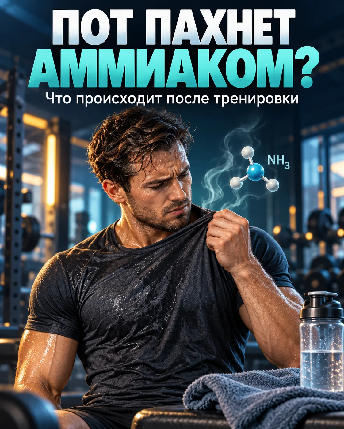 Пот пахнет аммиаком, как кошачьей мочой?