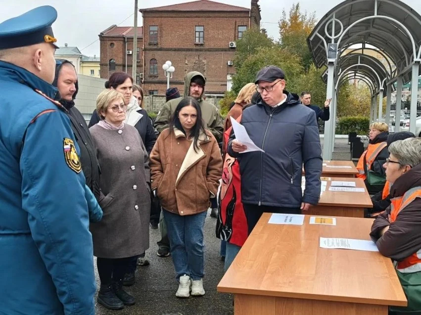 Учения по эвакуации жителей по железной дороге провели в Чите