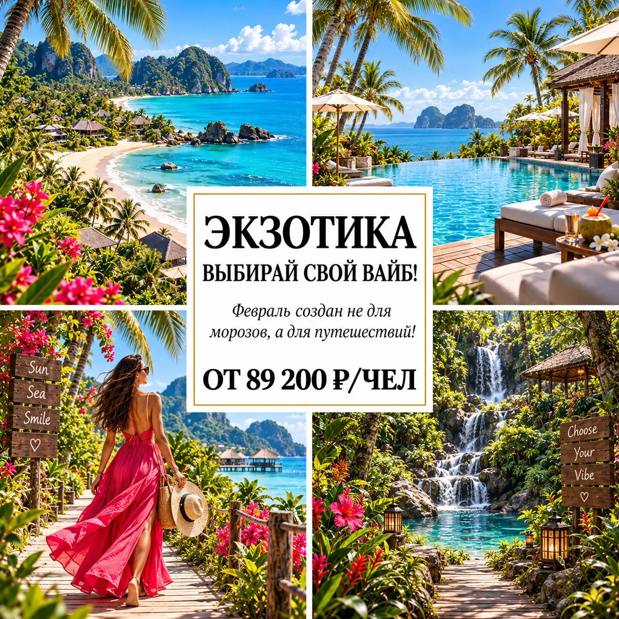 🔥 ОТ 89 200 Р/ЧЕЛ — ЭКЗОТИКА В ФЕВРАЛЕ: ВЫБИРАЙ СВОЙ ВАЙБ! 🌴