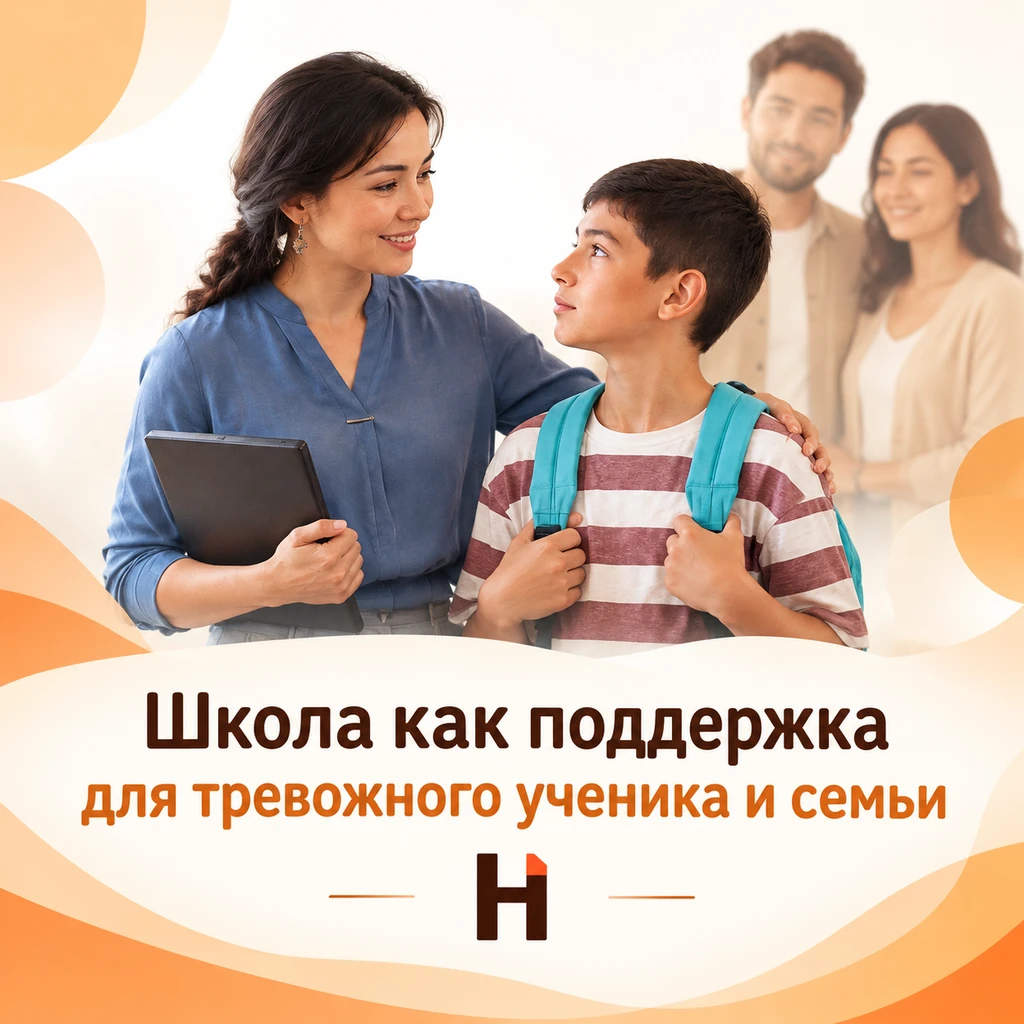 Педагогическая ситуация: “Сопровождение тревожного ученика — как школа может стать опор...
