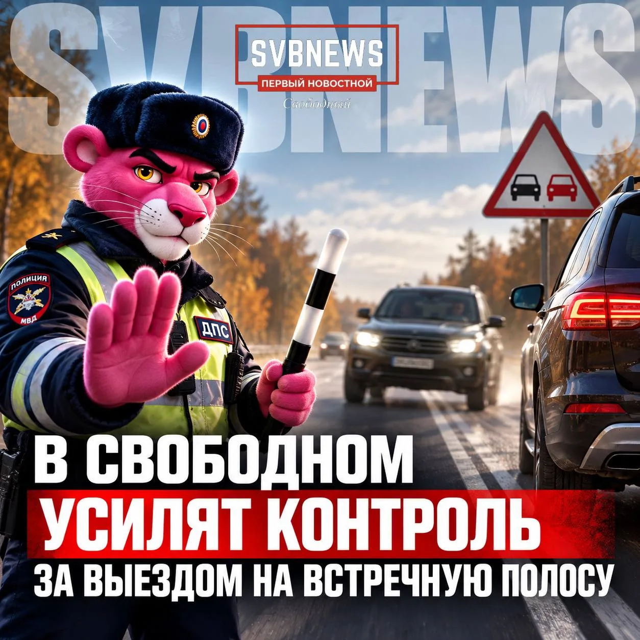 В Свободном ГАИ усилит контроль за опасными обгонами и выездом на встречную полосу