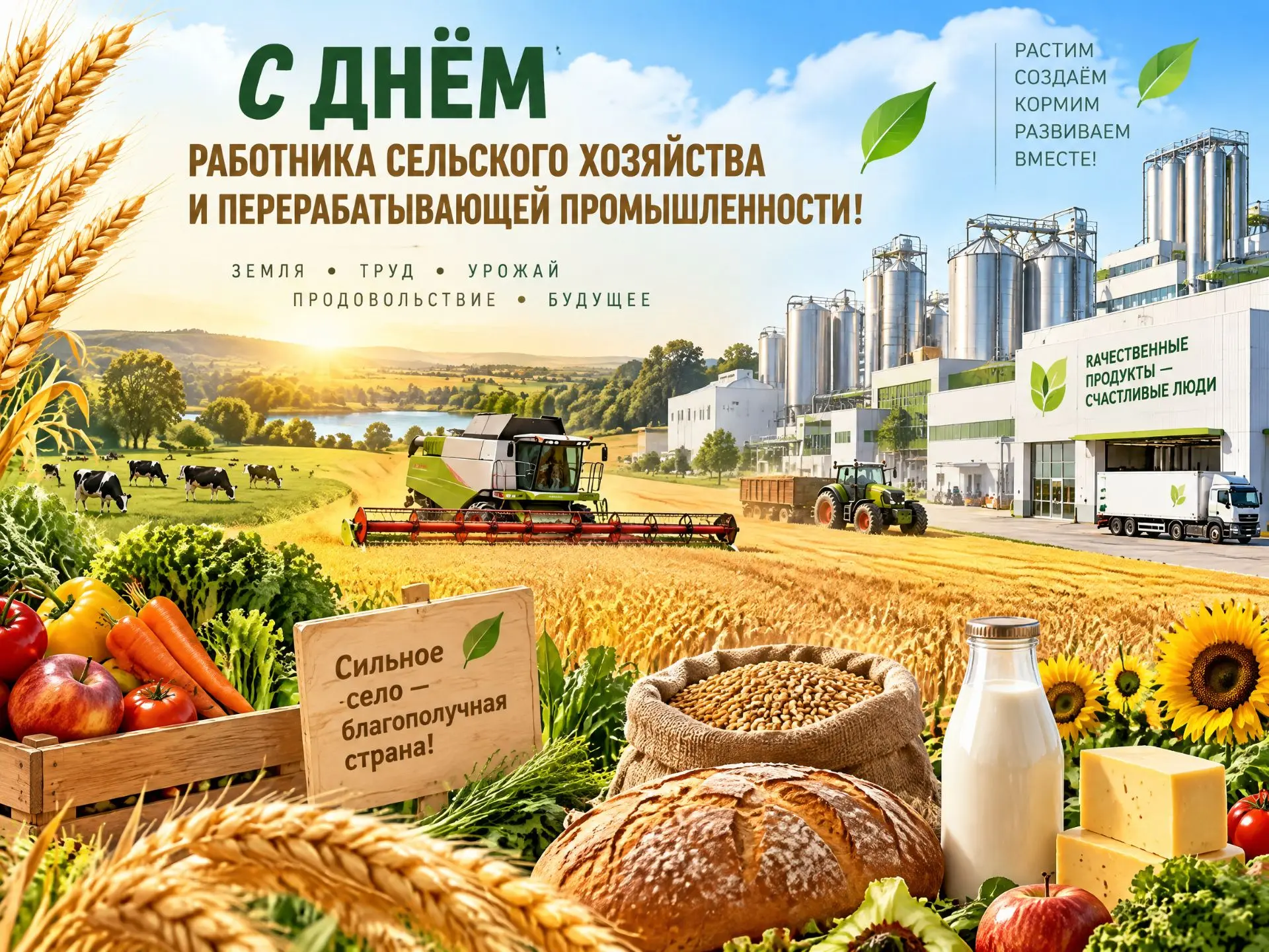 Поздравляем с Днем работника сельского хозяйства и перерабатывающей промышленности!