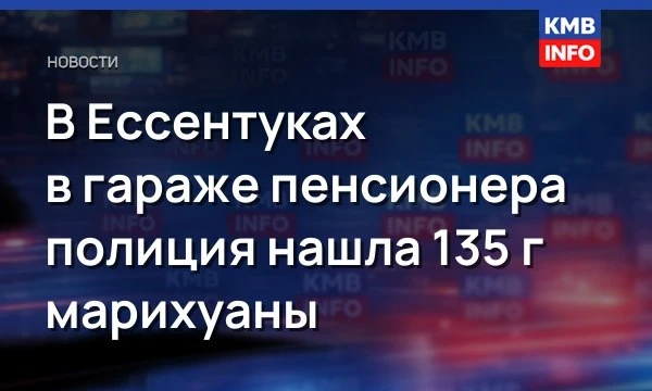 В Ессентуках в гараже пенсионера полиция нашла 135 г марихуаны
