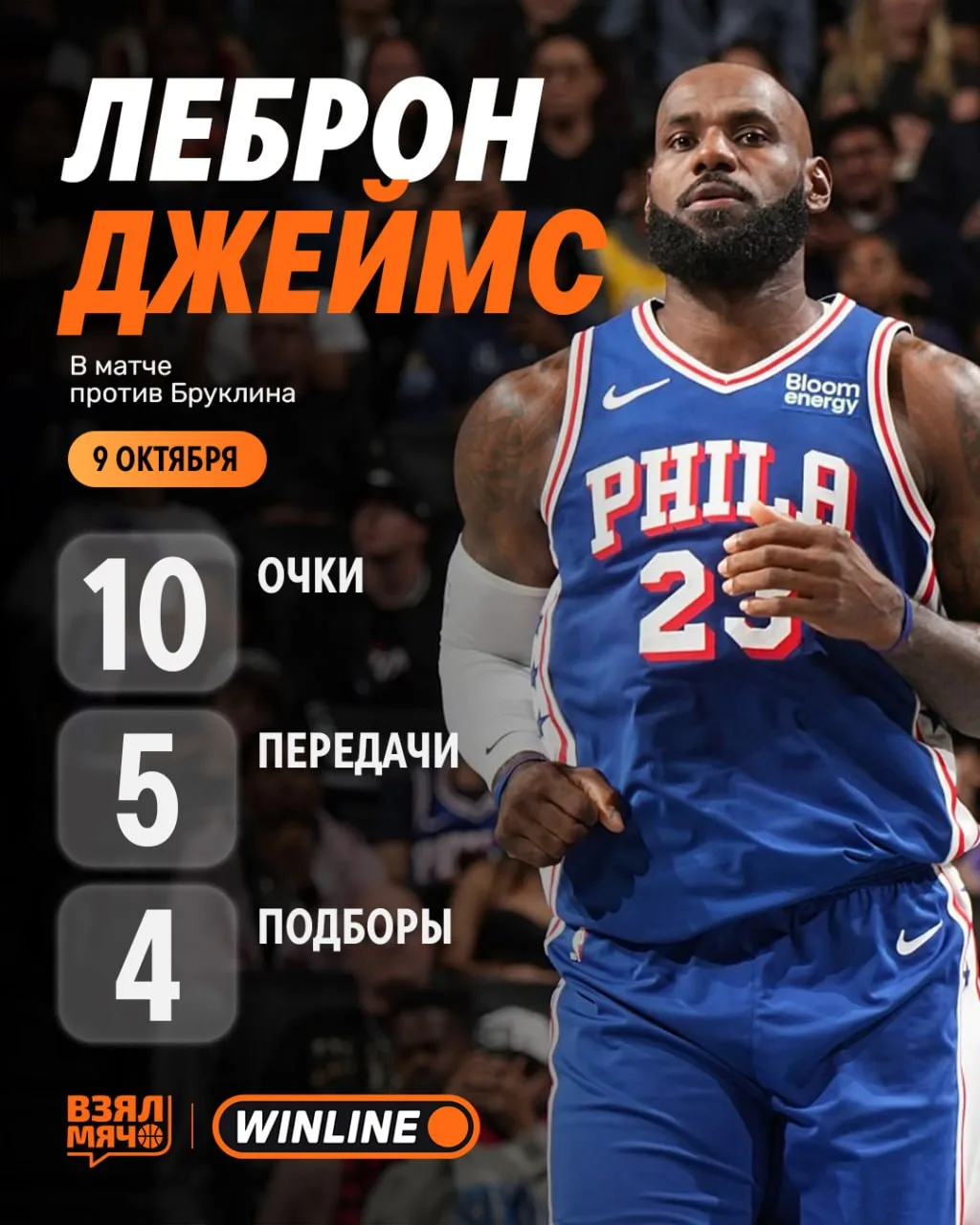 👑 Леброн Джеймс дебютировал за «Филадельфию»
