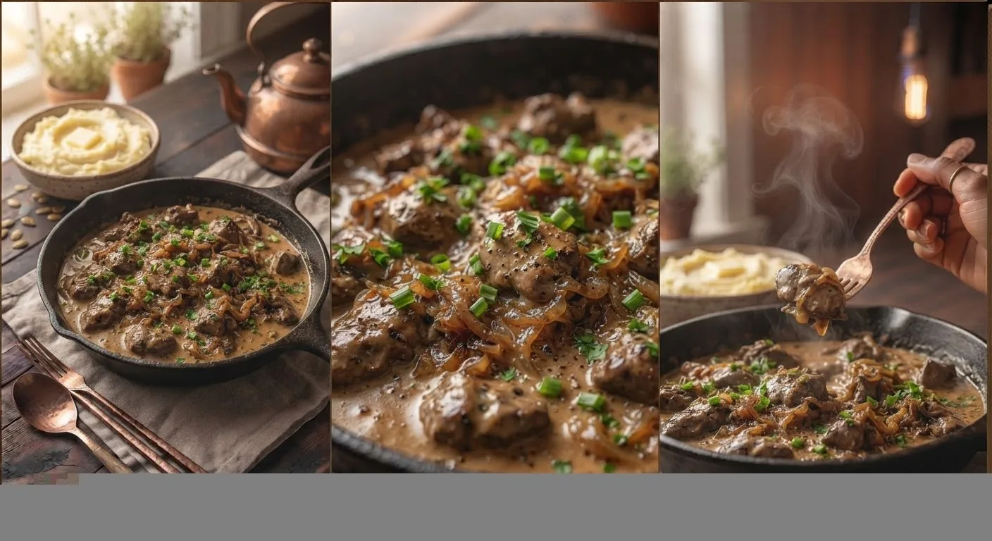 🍖  Куриная печень с луком