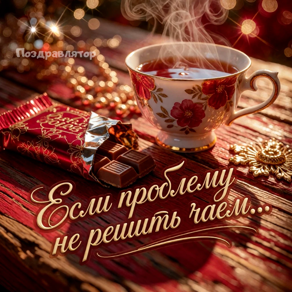 Значит чай без шоколадки! Проверенный рецепт.