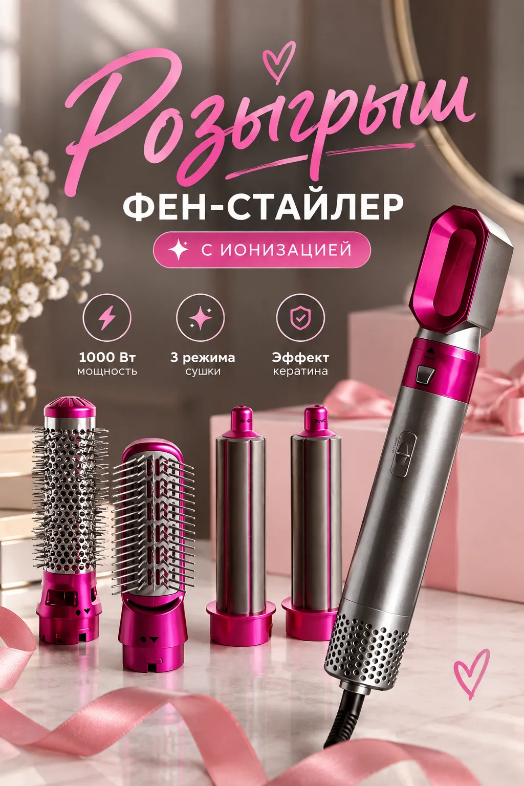 🎉 РОЗЫГРЫШ: дарим крутой фен! 🎉