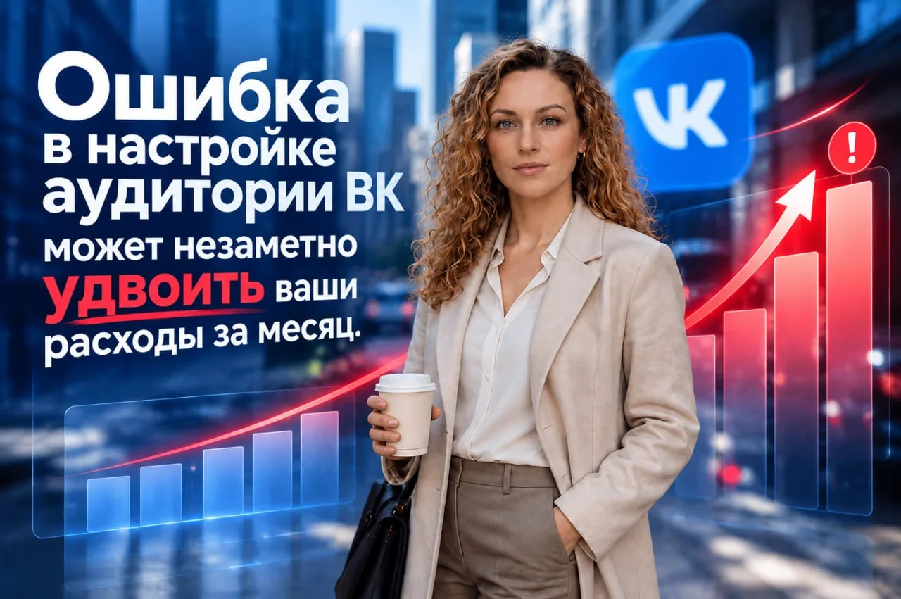 Ошибка в настройке аудитории ВК может незаметно удвоить ваши расходы за месяц.