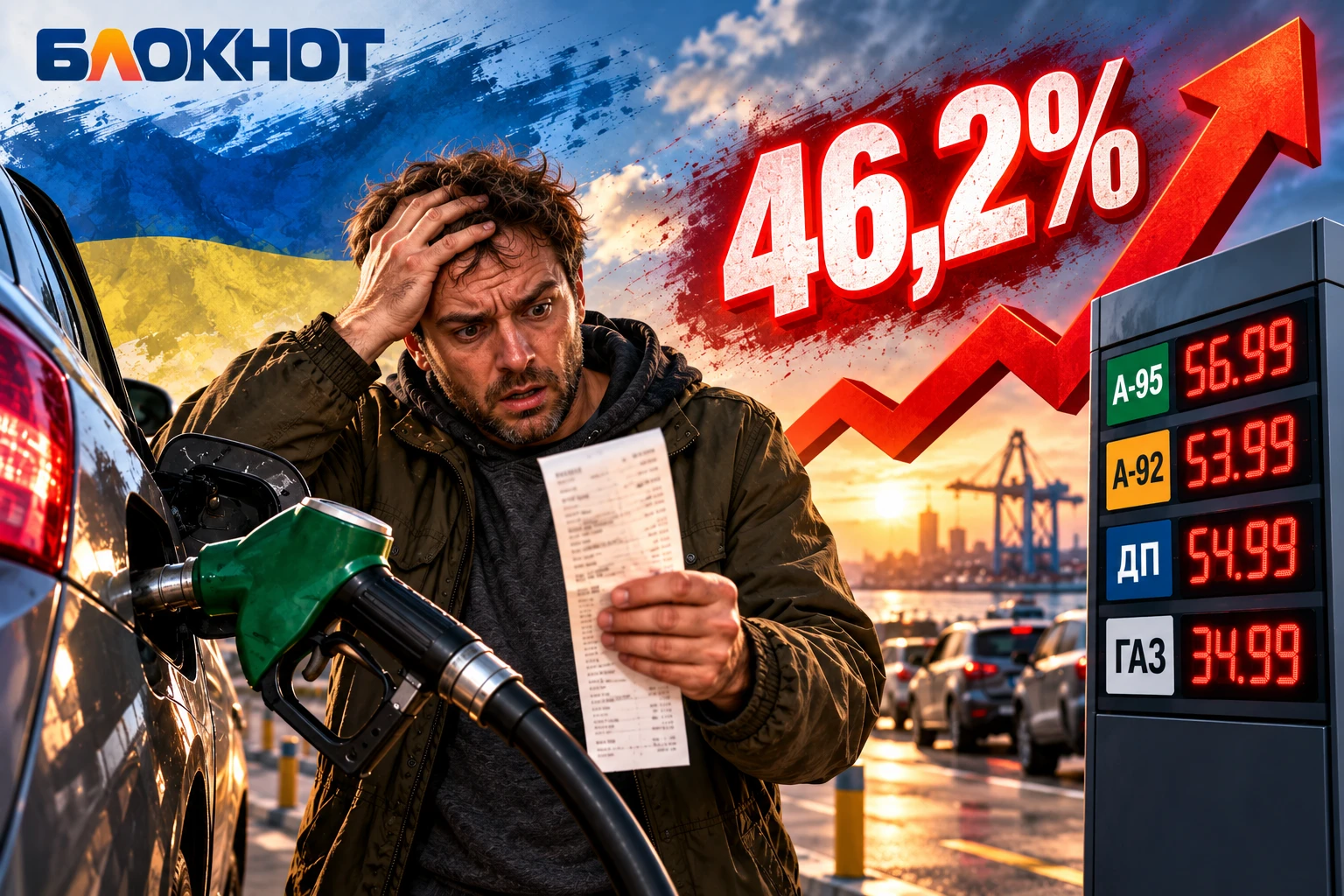 ⛽️ Топливо в Украине подорожало на 46,2%