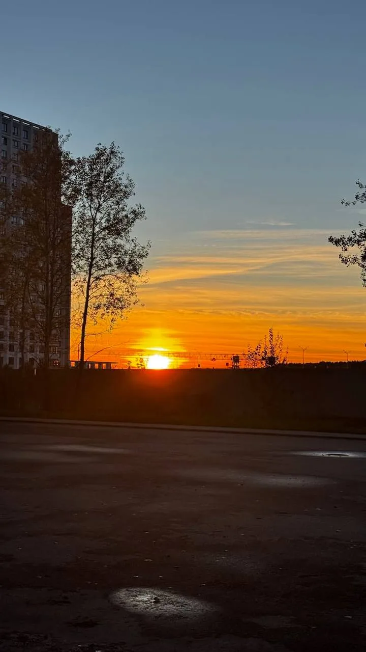 Сегодня красивый закат.