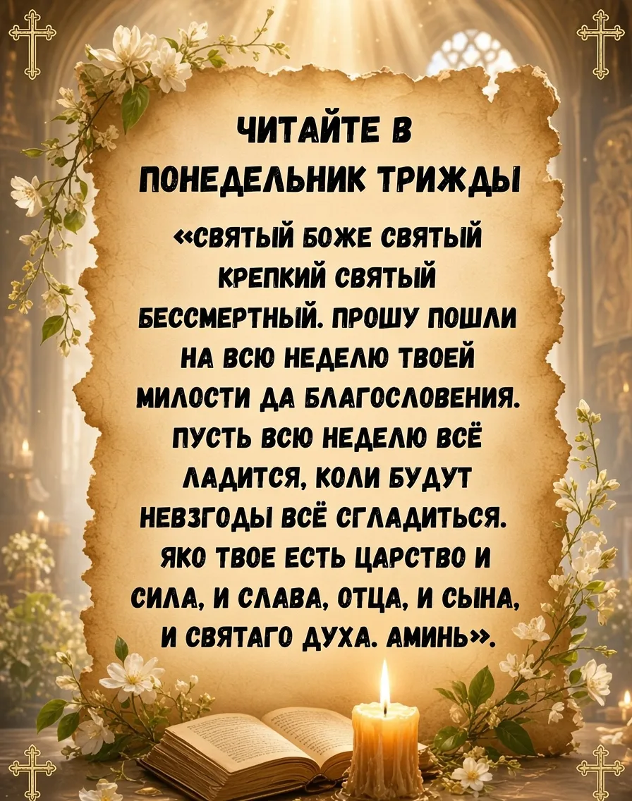 🙏 МОЛИТВА НА ГРЯДУЩУЮ НЕДЕЛЮ: ПУСТЬ ВСЁ ЛАДИТСЯ!