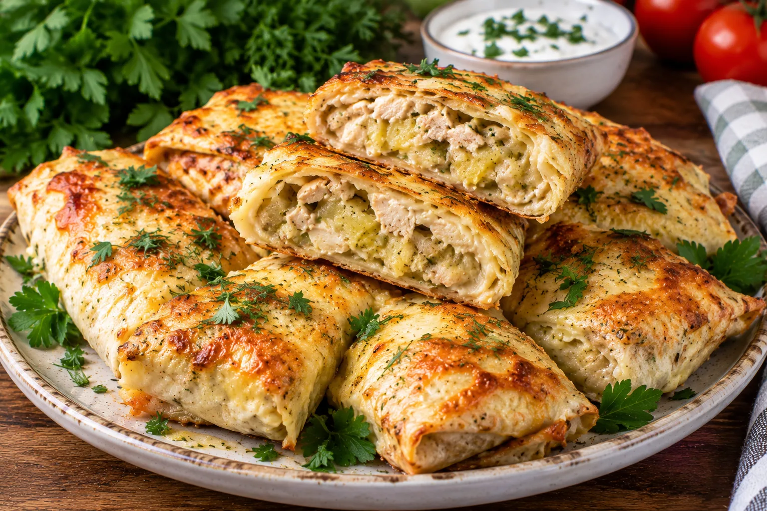 🥟 САМЫЕ ЛЕНИВЫЕ ПИРОЖКИ С КУРИЦЕЙ И КАРТОШКОЙ — РУМЯНЫЕ, СОЧНЫЕ И БЕЗ ТЕСТА! 🍗🥔
