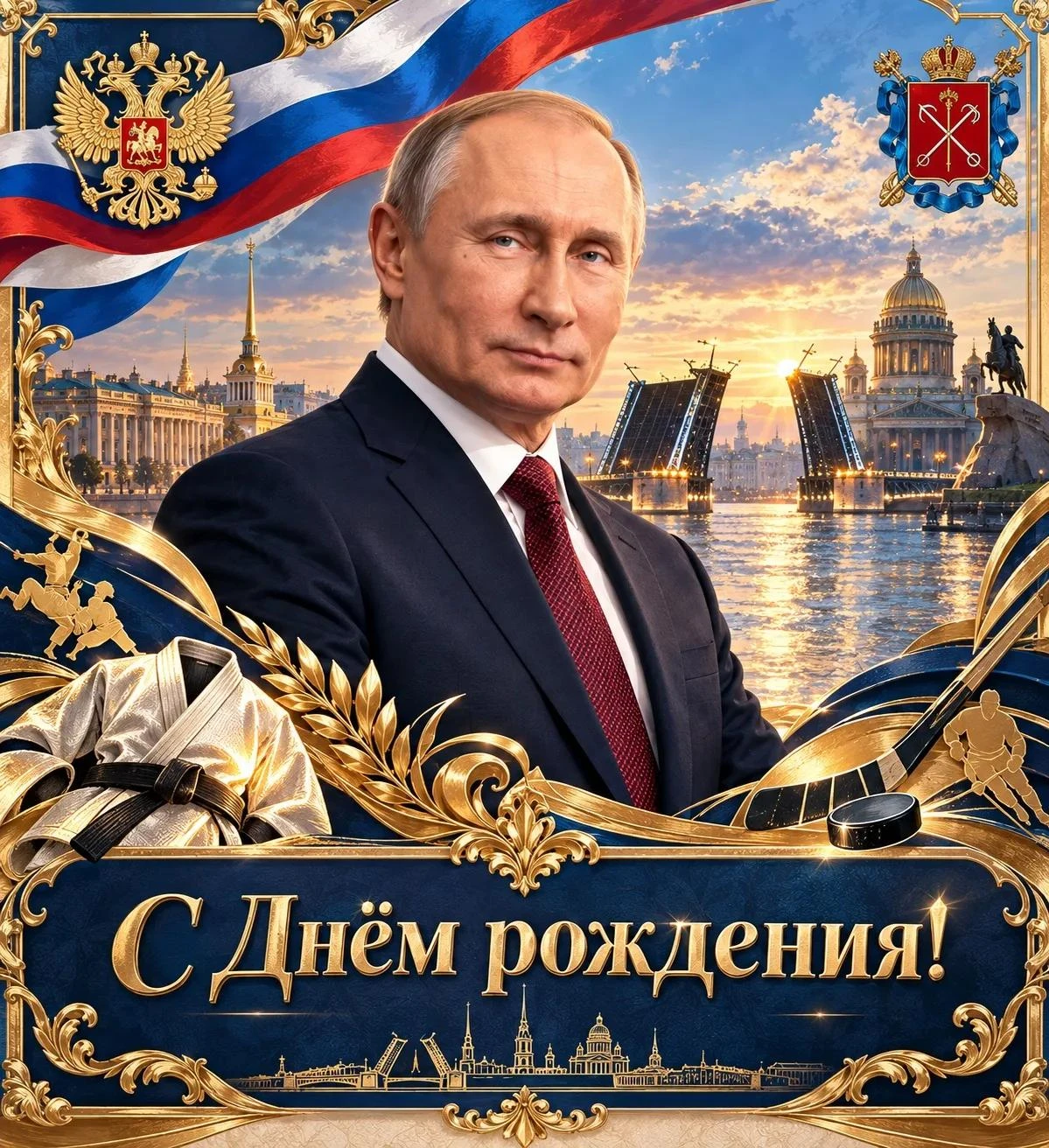 🎂 С Днём рождения, Владимир Владимирович! 🇷🇺