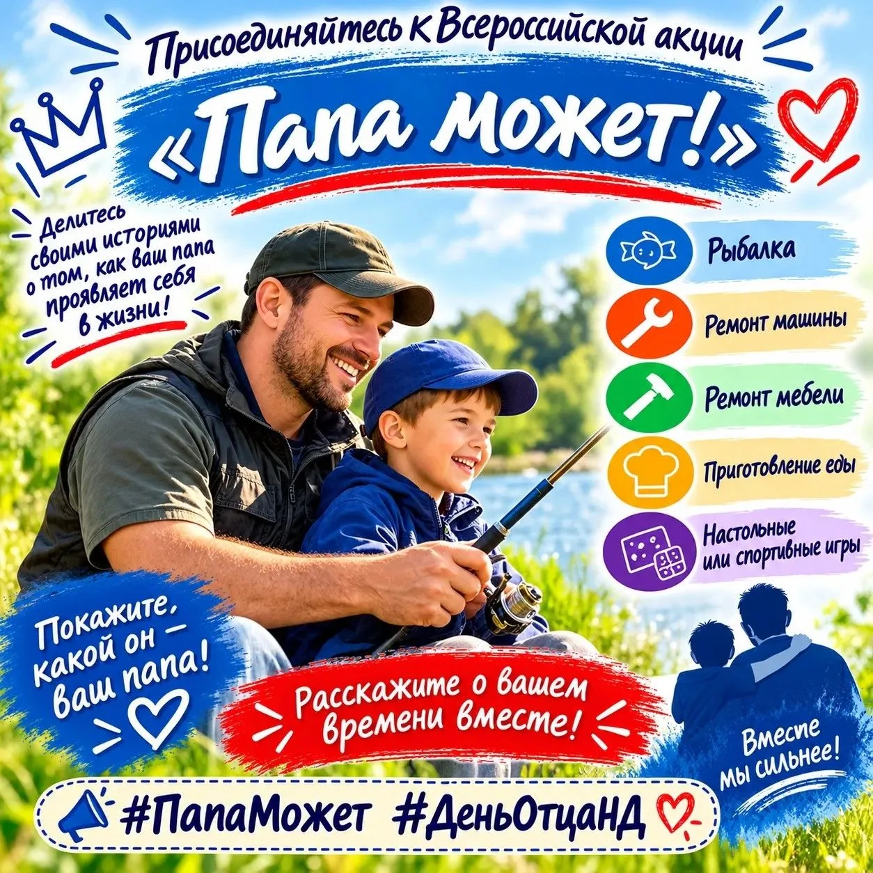 Акция "Папа может" в честь Дня отца!