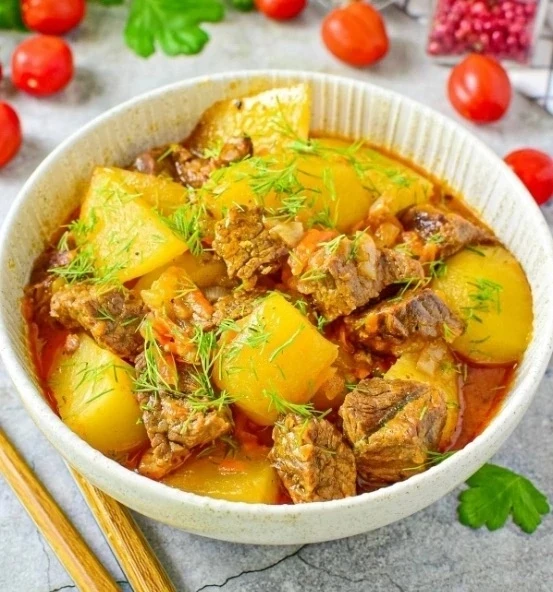 🔥ТУШЁHАЯ КАРТОШЕЧКА СО СBИНИНОЙ