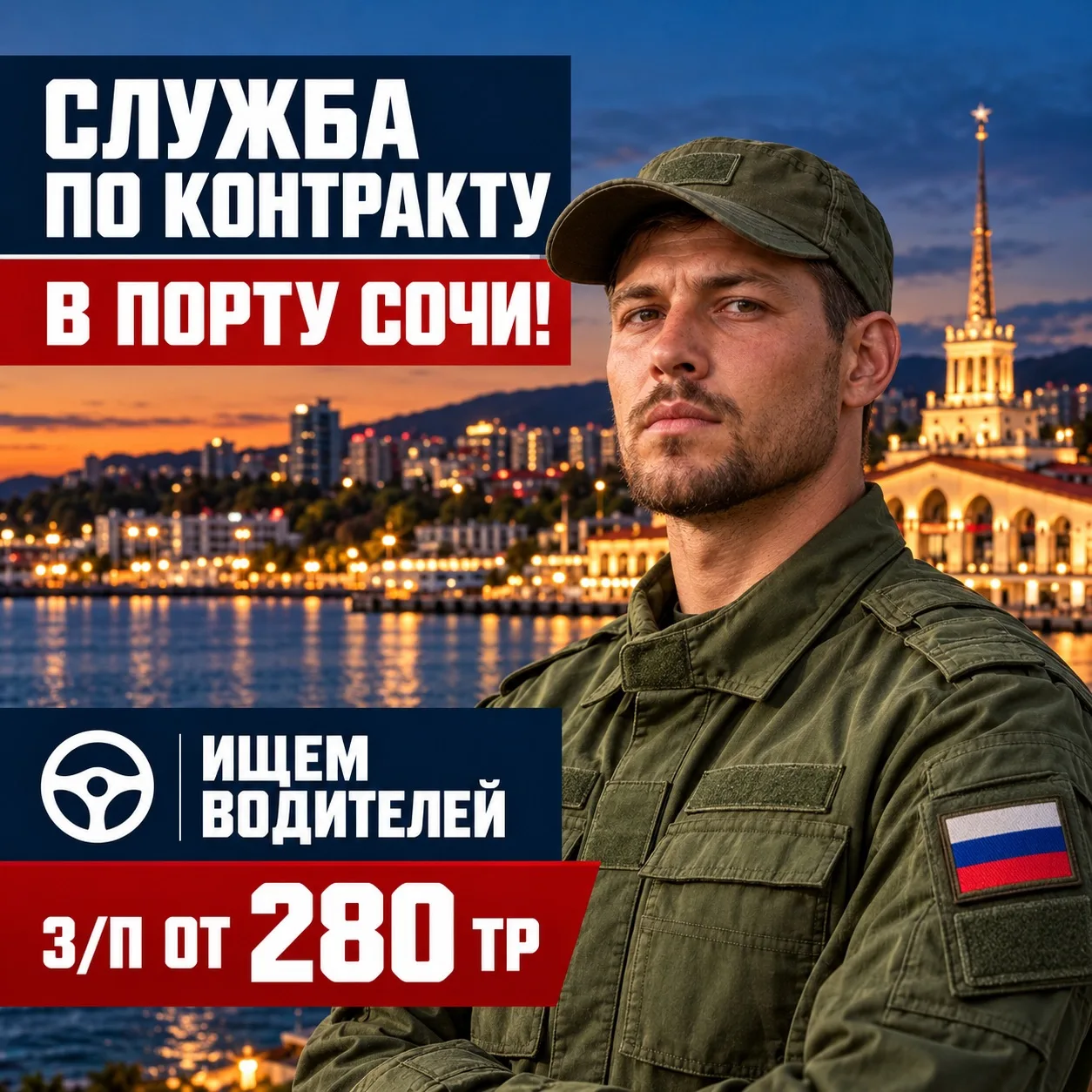 ТРЕБУЮТСЯ ВОДИТЕЛИ В ПОРТ СОЧИ