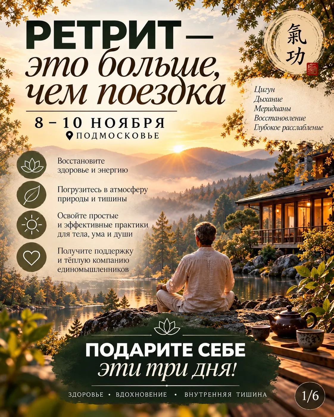 🌿 А ЧТО, ЕСЛИ ПОДАРИТЬ СЕБЕ ТРИ ДНЯ ЗДОРОВЬЯ И ДУШЕВНОГО ТЕПЛА?