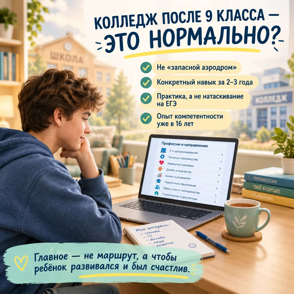 Колледж после 9 класса — это нормально?